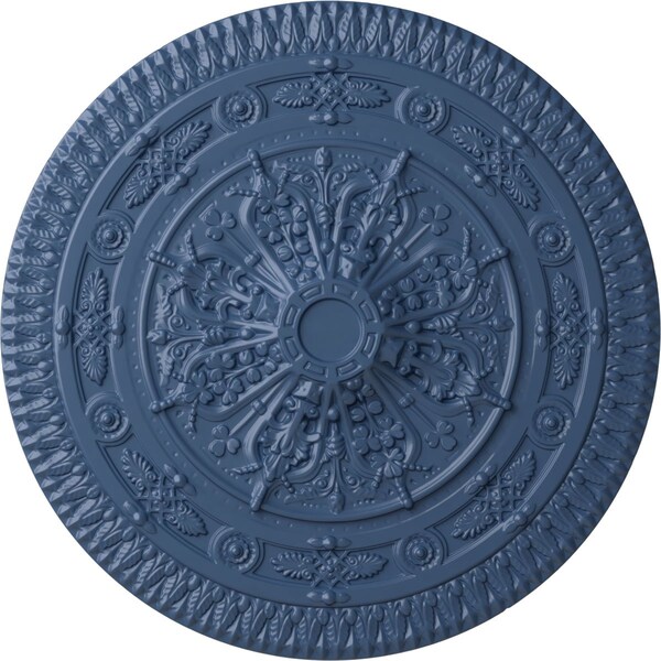 Ekena Millwork Naple Ceiling Medallion (Fits Canopies up to 3 3/8"), Hand-Painted Americana, 37 1/2"OD x 3 3/8"P CM37NAAMF - main